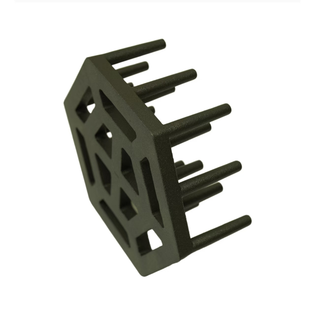A356-T6 Aluminium Alloy Gravity Casting Pizza Heat Sink dengan Lapisan Teflon