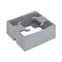 קופסה יצוקת חול מסוג אלומיניום 319 לשקעים צמודים על פני השטח עם ציפוי כרום משטח