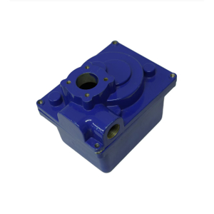 Parte superior e inferior de fundici&oacute;n a presi&oacute;n de aleaci&oacute;n de aluminio con recubrimiento en polvo azul para motor 