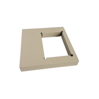 6061T6 አሉሚኒየም CNC የማሽን ክፍሎች, ብጁ ንድፍ, ዱቄት የተሸፈነ