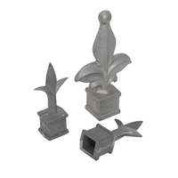 גדר לגינה בראש הכספת קישוט יציקות חול אלומיניום עם התזת חול