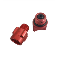 Dreh- und Fr&auml;skomponenten aus 6061T6-Aluminiumlegierung mit roter Eloxierung und Dichtung